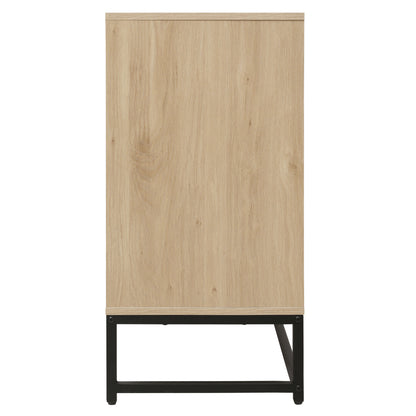 Vimora™ - Modern 4-Door LED Sideboard with Adjustable Shelves