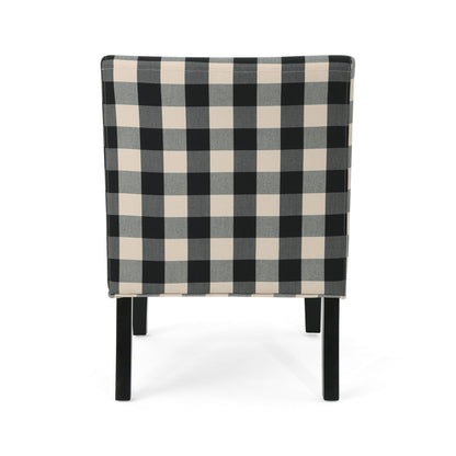 Vimora™ - Contemporary Black and White Accent Chair