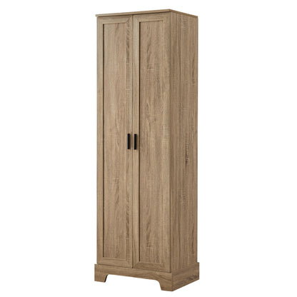 Vimora™ - Brown MDF Storage Cabinet with Adjustable Shelves for Bathroom and Office