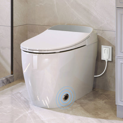 Vimora™ - Heated Seat Smart Toilet with Foot Sensor Flush and Soft Night Light