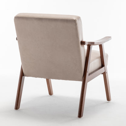 Vimora™ - Mid-Century Modern Living Room Chair with Solid Wood Frame & Thick Backrest