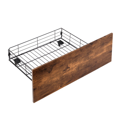 Vimora™ - Queen Size LED Bed Frame with Storage Headboard, Drawers & Charging Station
