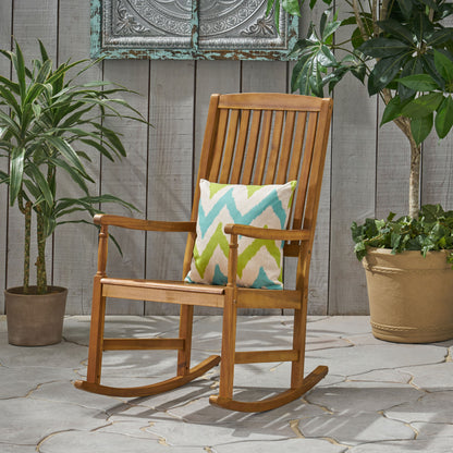 Vimora™ - Acacia Wood Rocking Chair with Rustic Design