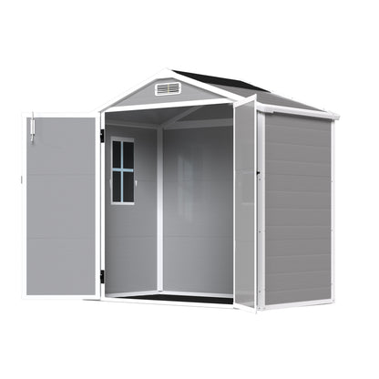 Vimora™ - Weather Resistant 6' x 4.4' Resin Outdoor Storage Shed with Lockable Door