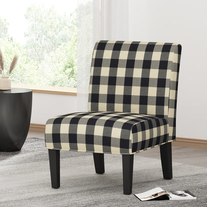 Vimora™ - Contemporary Black and White Accent Chair