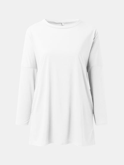 Full Size Round Neck Long Sleeve T-Shirt