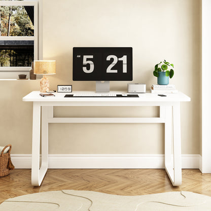 Vimora™ - 47.2 Inch White Modern Computer Desk for Home, Office, & Students