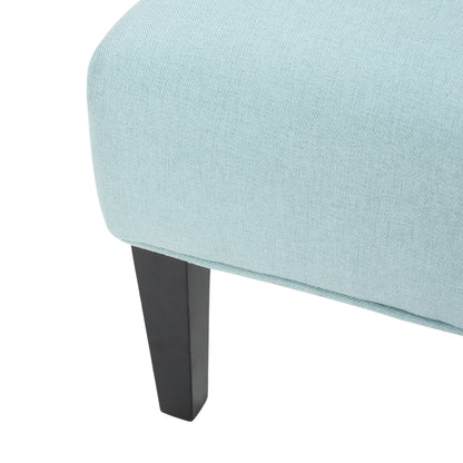 Vimora™ - Light Blue Contemporary Fabric Accent Chair with Tapered Legs