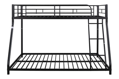 Vimora™ - Sturdy Metal Twin over Full Bunk Bed with Guardrails, Noise Reduction & Space Saving Design