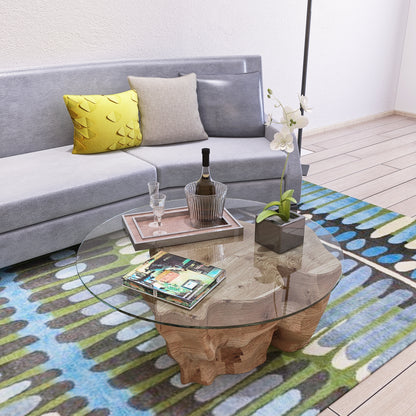Vimora™ - 36" Round Tempered Glass Table Top with Polished Edge