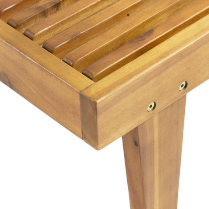 Vimora™ - Teak Acacia Wood Chaise Lounge for Outdoor Relaxation and Comfort