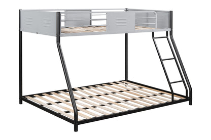 Vimora™ - Heavy-Duty Twin Over Full Bunk Bed with Noise Reduction and Safety Guardrails