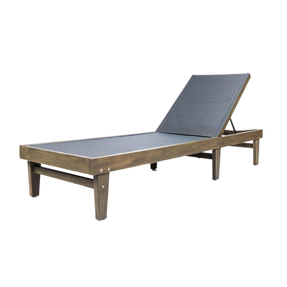 Vimora™ - Dark Grey Chaise Lounge | Stylish Aluminum Mesh Lounge Chair for Relaxation