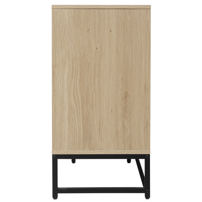 Vimora™ - Modern 3-Door Sideboard with LED Lights and Adjustable Shelves for Stylish Storage