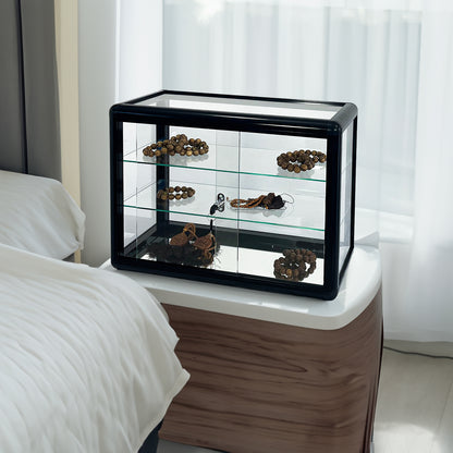Vimora™ - Tempered Glass Countertop Display Cabinet with Lock & Sliding Door