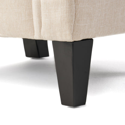 Vimora™ - Springfield Tufted Chair with Nailhead Trim and Diamond Button Tufting in Light Beige