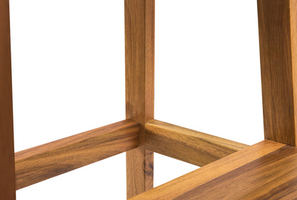 Vimora™ - Acacia Wood Two-Step Stool for Home, Indoor & Outdoor Use, Light Brown