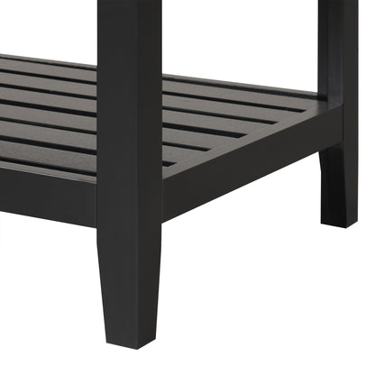 Vimora™ - Black Modern Bathroom Vanity with Elegant Ceramic Sink and Solid Wood Frame