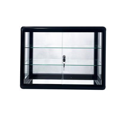 Vimora™ - Tempered Glass Countertop Display Cabinet with Lock & Sliding Door
