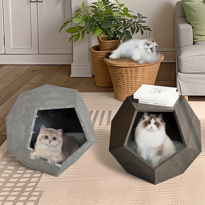 Vimora™ - Modern Cat Litter Sofa Side Table & Planter in Burmese Sumac, Multifunctional MDF Furniture