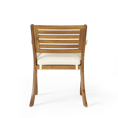 Sophia™ - Teak Acacia 5-Piece Outdoor Dining Set with Cushions