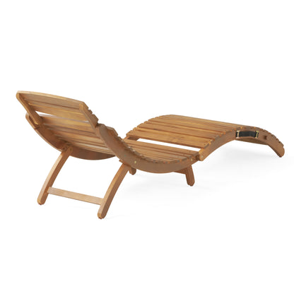 Vimora™ - Wood Foldable Chaise Lounge for Outdoor Relaxation and Comfort
