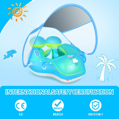 AquaJoy™ Baby Swim Float Canopy - Safe & Fun Water Experience for Infants 1