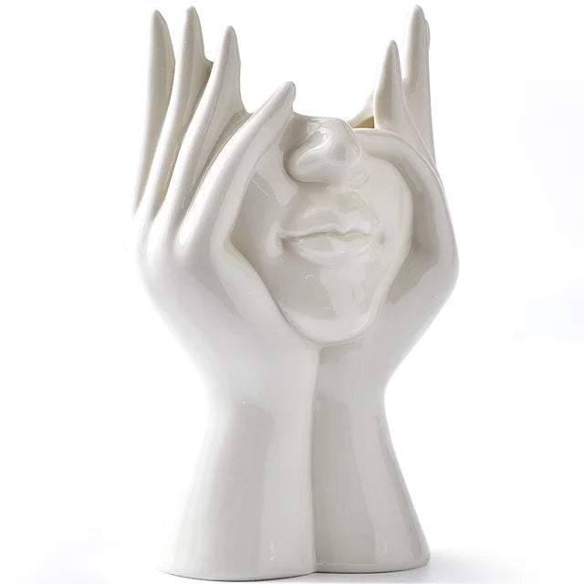 ArtVase™ White Ceramic Vase for Elegant Home Decor and Stylish Storage 9
