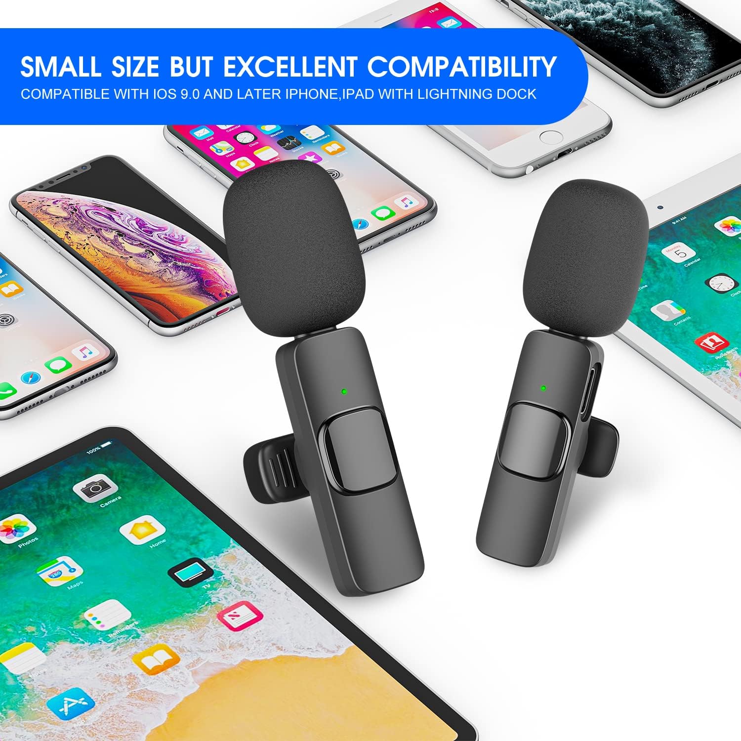 AudioPro™ Wireless Microphone System for iPhone & iPad - Ideal for Vlogging 3