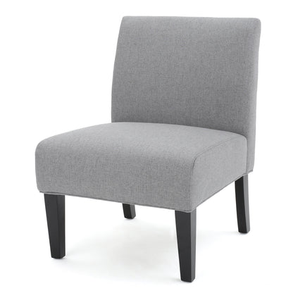 Vimora™ - Contemporary Grey Accent Chair with Plush Upholstery and Tapered Legs