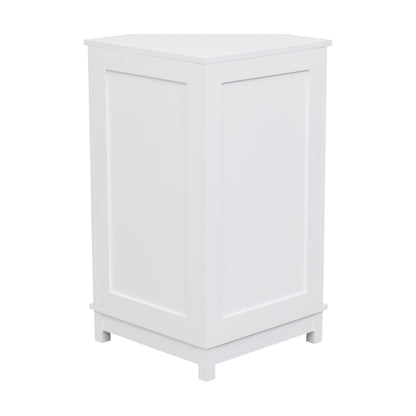 Vimora™ - White Triangle Corner Bathroom Storage Cabinet with Adjustable Shelves
