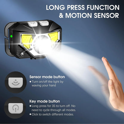 BrightBeam™ 2-Pack Rechargeable LED Headlamp for Outdoor Adventures 6