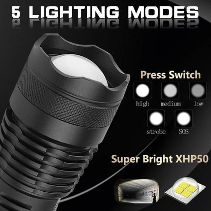 BrightBeam™ 90000 Lumens Rechargeable Flashlight for Outdoor Adventures 7
