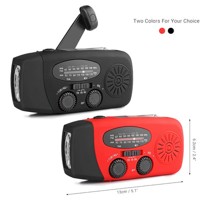 Vimora™ Portable Hand Crank Emergency Radio