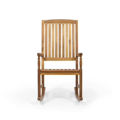 Vimora™ - Acacia Wood Rocking Chair with Rustic Design