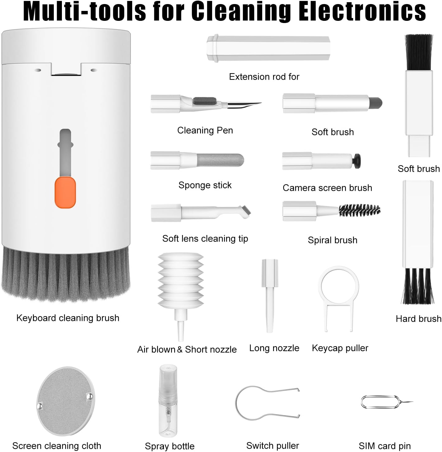 CleanMaster™ 20-In-1 Keyboard and Earbuds Cleaning Kit for All Your Devices 1