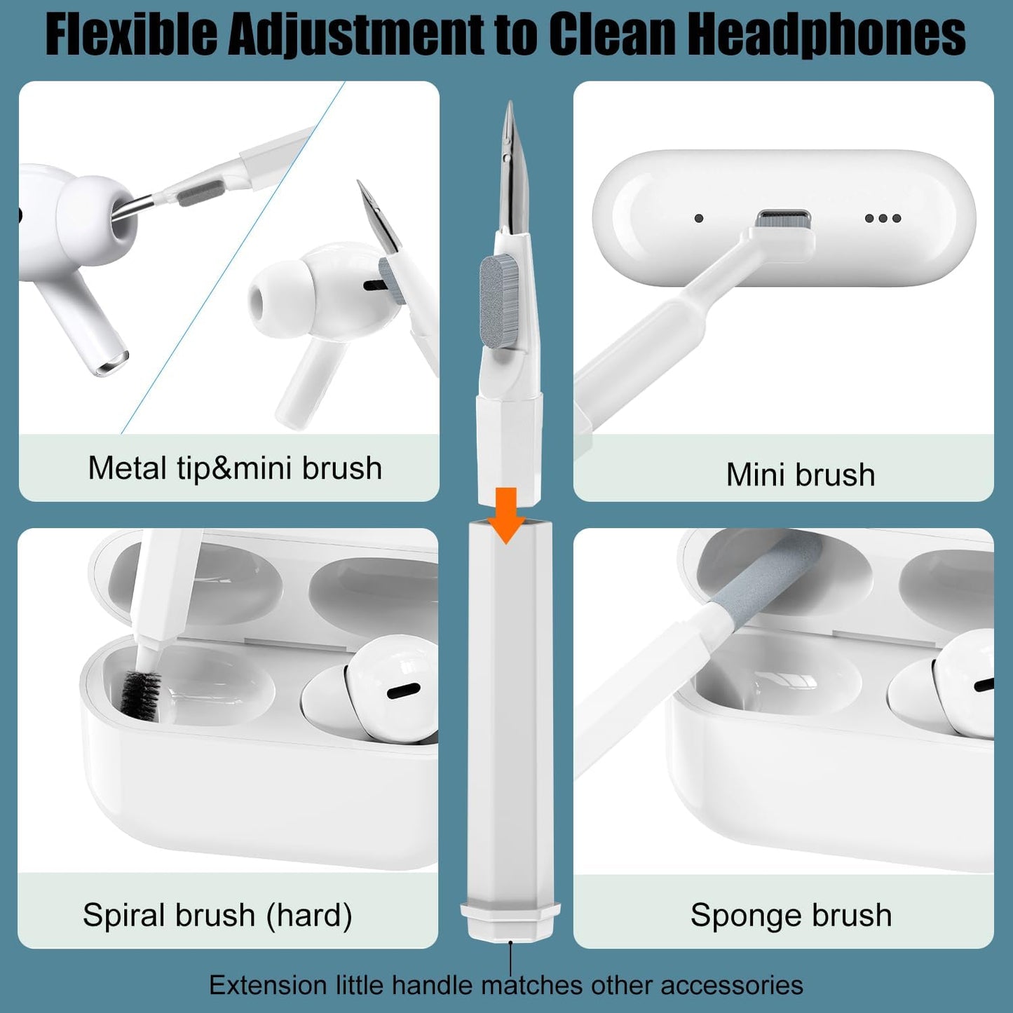 CleanMaster™ 20-In-1 Keyboard and Earbuds Cleaning Kit for All Your Devices 4