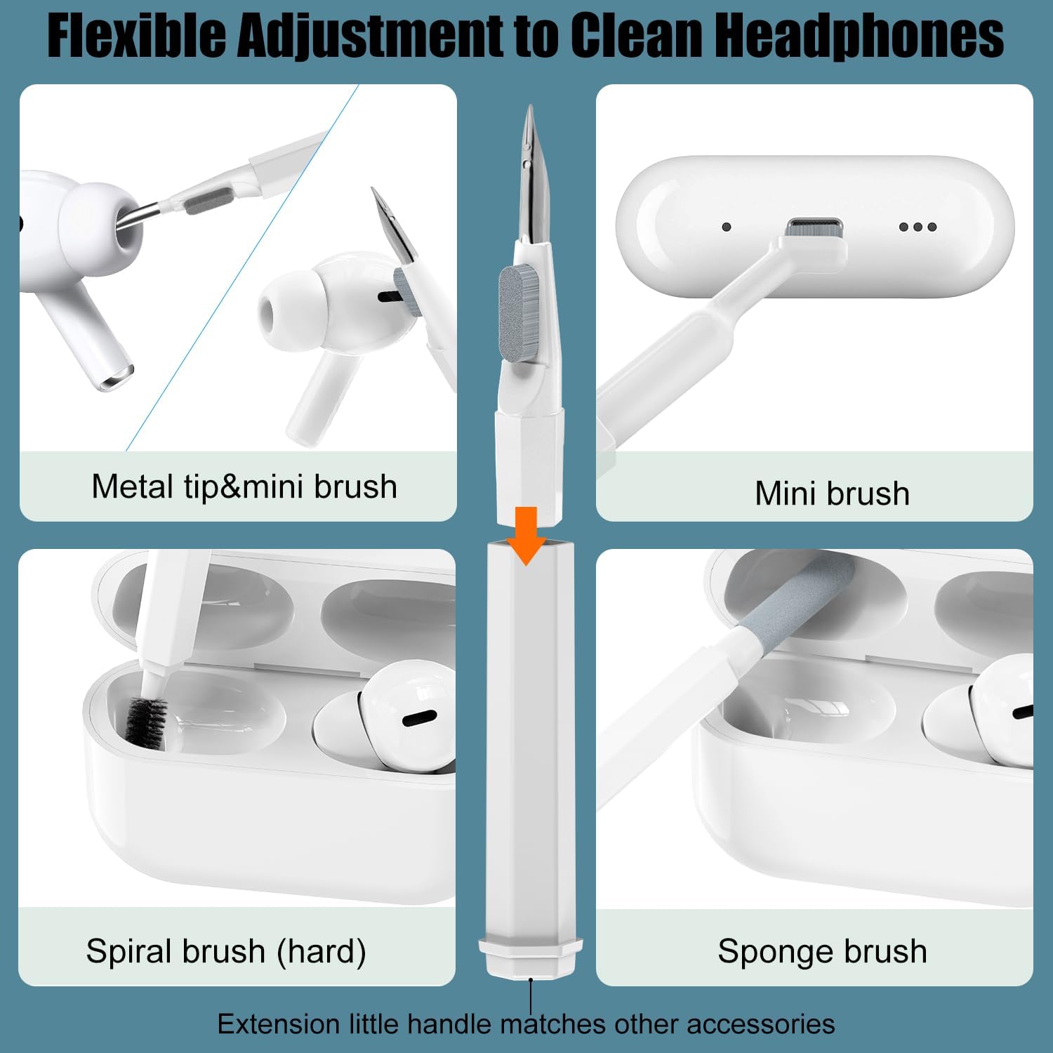 CleanMaster™ 20-In-1 Keyboard and Earbuds Cleaning Kit for All Your Devices 4