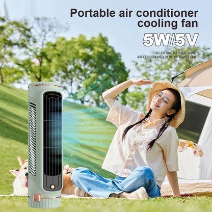 CoolBreeze™ Bladeless Portable Air Conditioner Tower Fan for Home & Office 1
