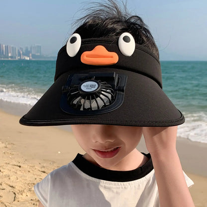 CoolBreeze™ Kids Sun Visor Hat With Cooling Fan for Outdoor Adventures 2