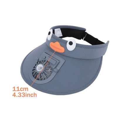 CoolBreeze™ Kids Sun Visor Hat With Cooling Fan for Outdoor Adventures 3