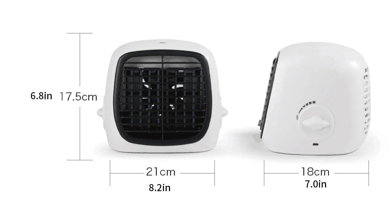 CoolBreeze™ Mini Portable Air Conditioner with Humidifier for Personal Comfort 3