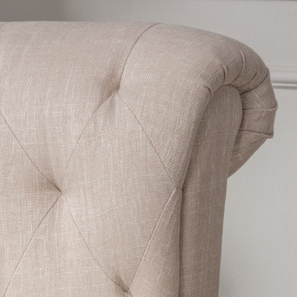 Vimora™ - Springfield Tufted Chair with Nailhead Trim and Diamond Button Tufting in Light Beige