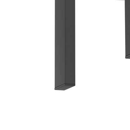 Vimora™ - Modern Black Tempered Glass Square Coffee Table
