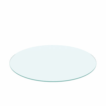 Vimora™ - 36" Round Tempered Glass Table Top with Polished Edge