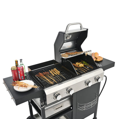 Vimora™ - Multi-Function Gas Grill & Griddle Combo for BBQ, Frying, & Pizza Cooking