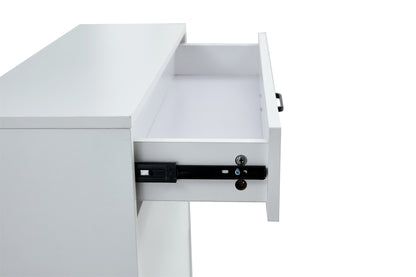 Vimora™ - White Shoe Cabinet with Metal Legs and Storage Shelves for Organised Footwear