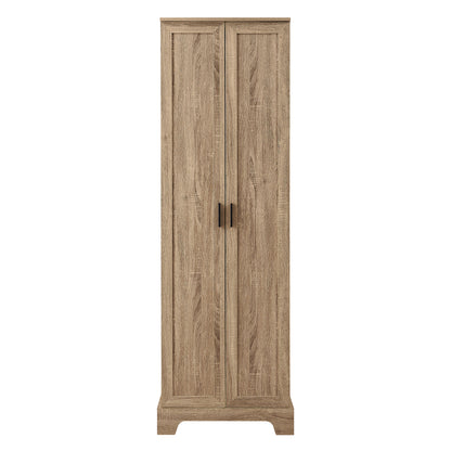 Vimora™ - Brown MDF Storage Cabinet with Adjustable Shelves for Bathroom and Office
