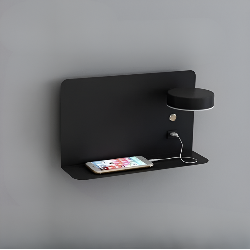 DazzleShelf™ LED Night Light with USB Charging Shelf for Organized Bedrooms 5
