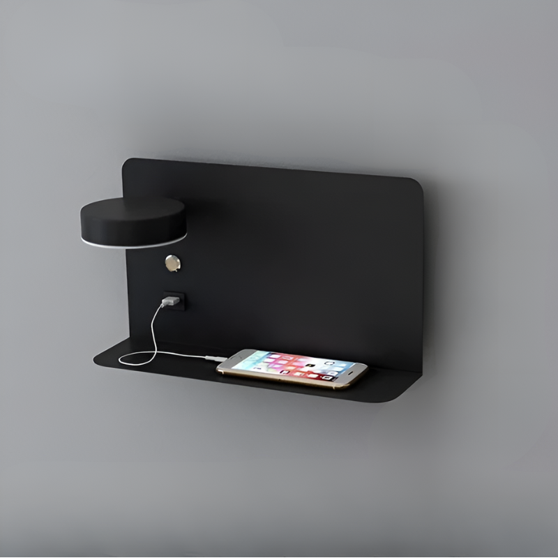 DazzleShelf™ LED Night Light with USB Charging Shelf for Organized Bedrooms 6
